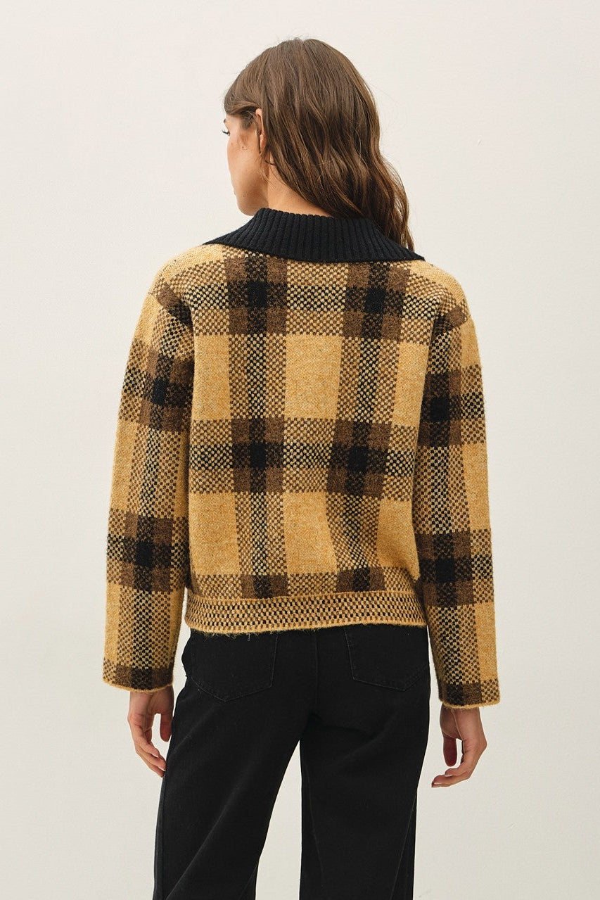 Be Cool Anya Sweater Bomber Jacket