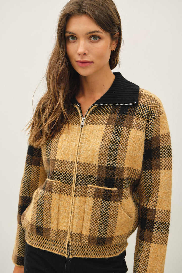 Be Cool Anya Sweater Bomber Jacket