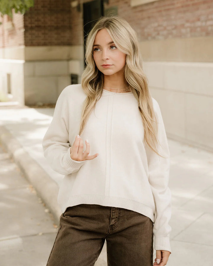 Zen Soft Knit Sweater (Sand Beige)
