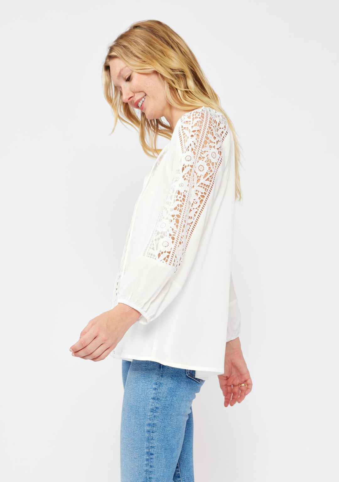 Lovestitch Asher Lace Blouse (Cream)