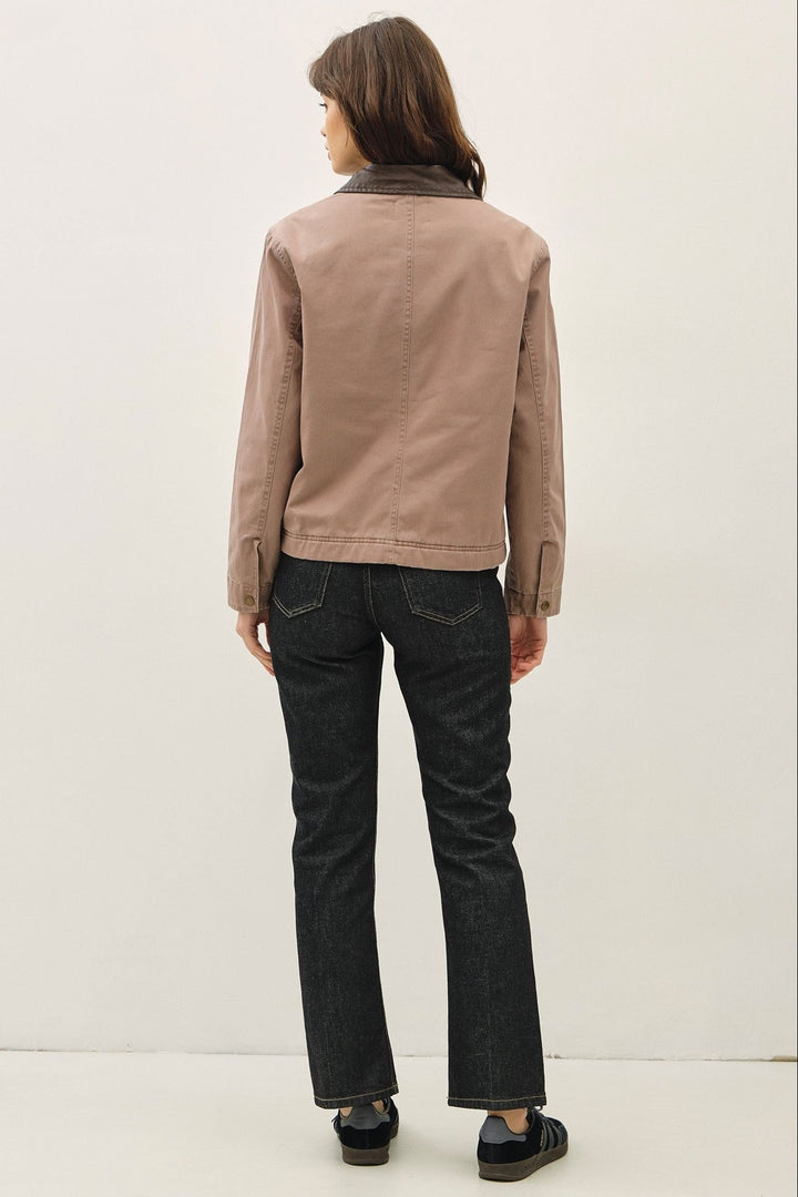 Be Cool Harper Cotton Jacket (Mauve)