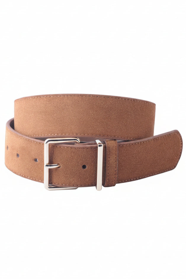 Most Wanted Everyday Essentials Suede Belt (Toasted Almond)