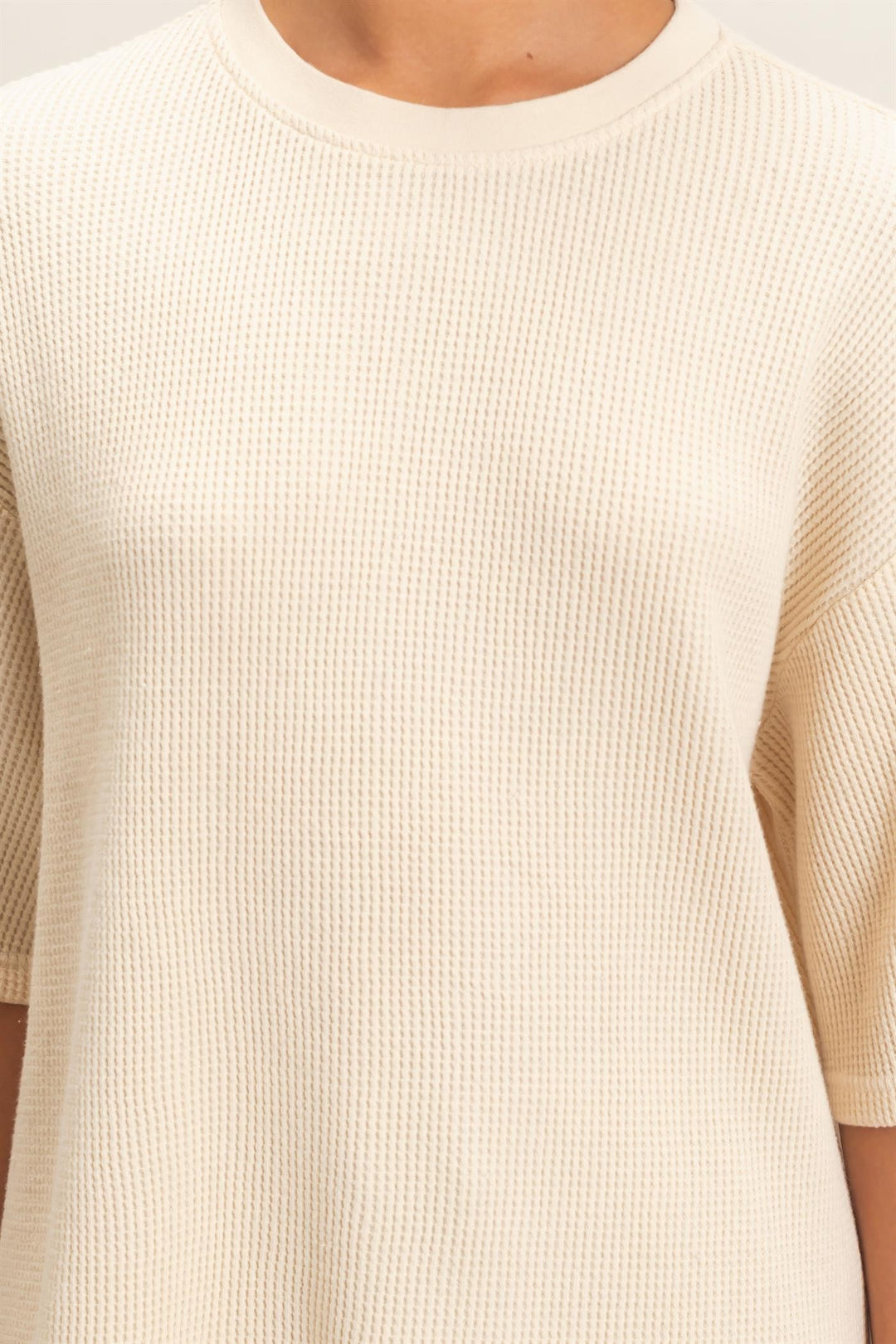 HYFVE Cotton Waffle Tee (Alpaca)