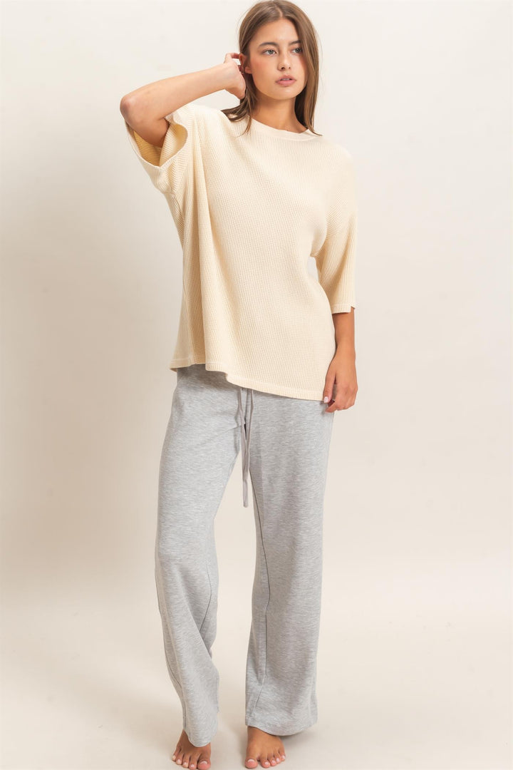 HYFVE Cotton Waffle Tee (Alpaca)