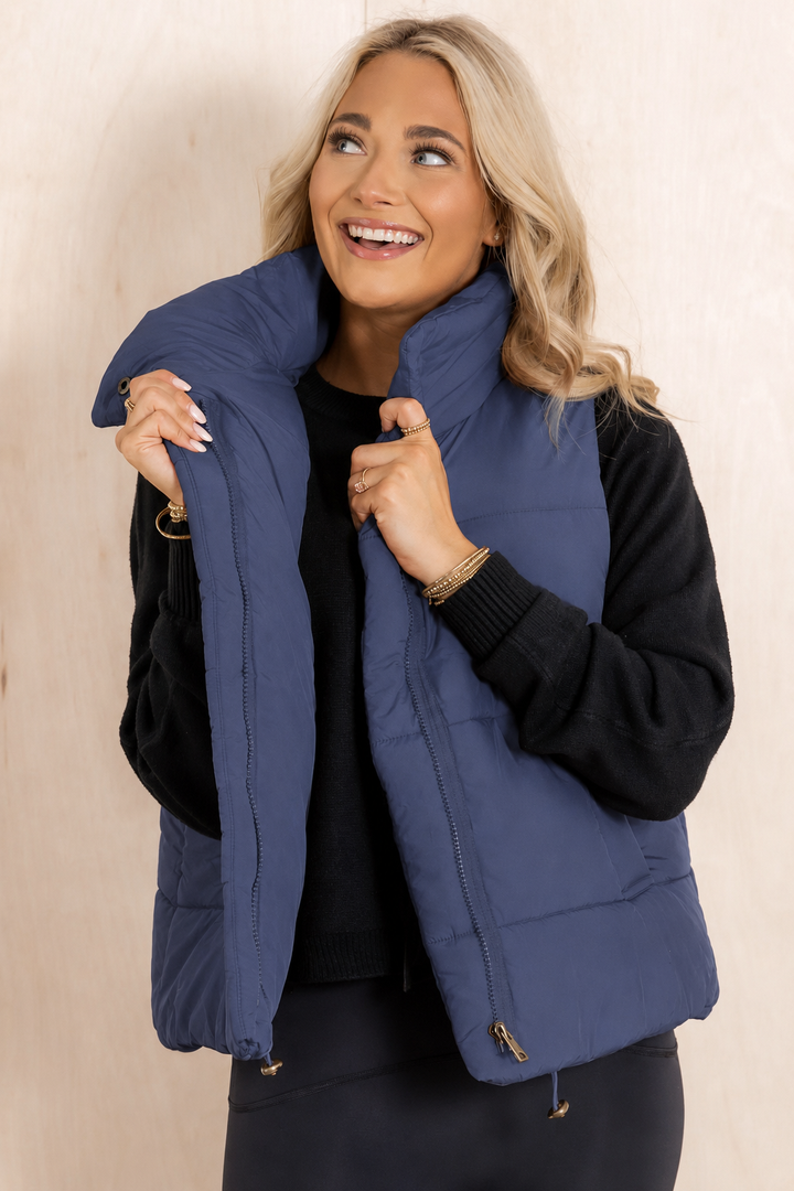 Zen Puffer Vest (Dark Navy)