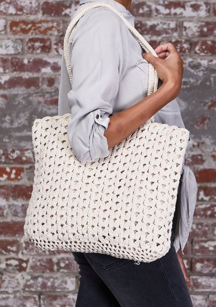 Lovestitch Boho Crochet Tote Bag