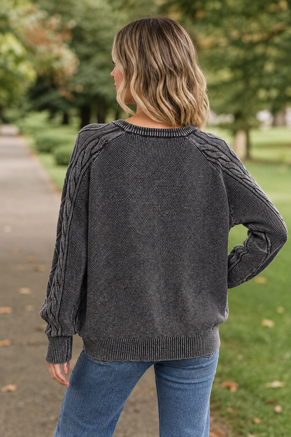 Zen Mabel Cotton Sweater (Black)