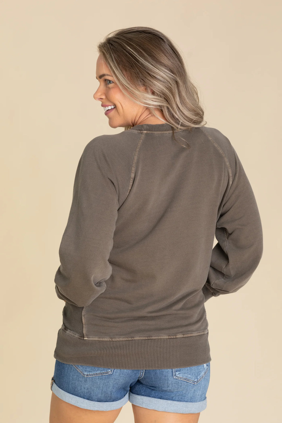 Zen French Terry Sweatshirt (Brown)