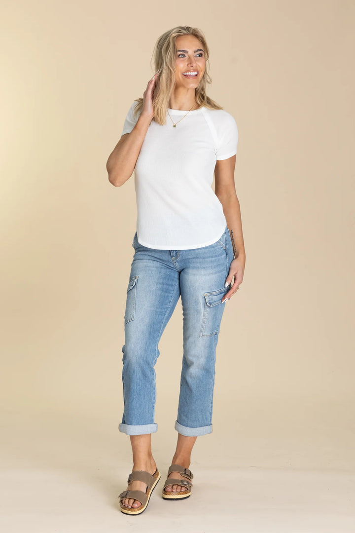 Zen Everyday Waffle Tee (White)