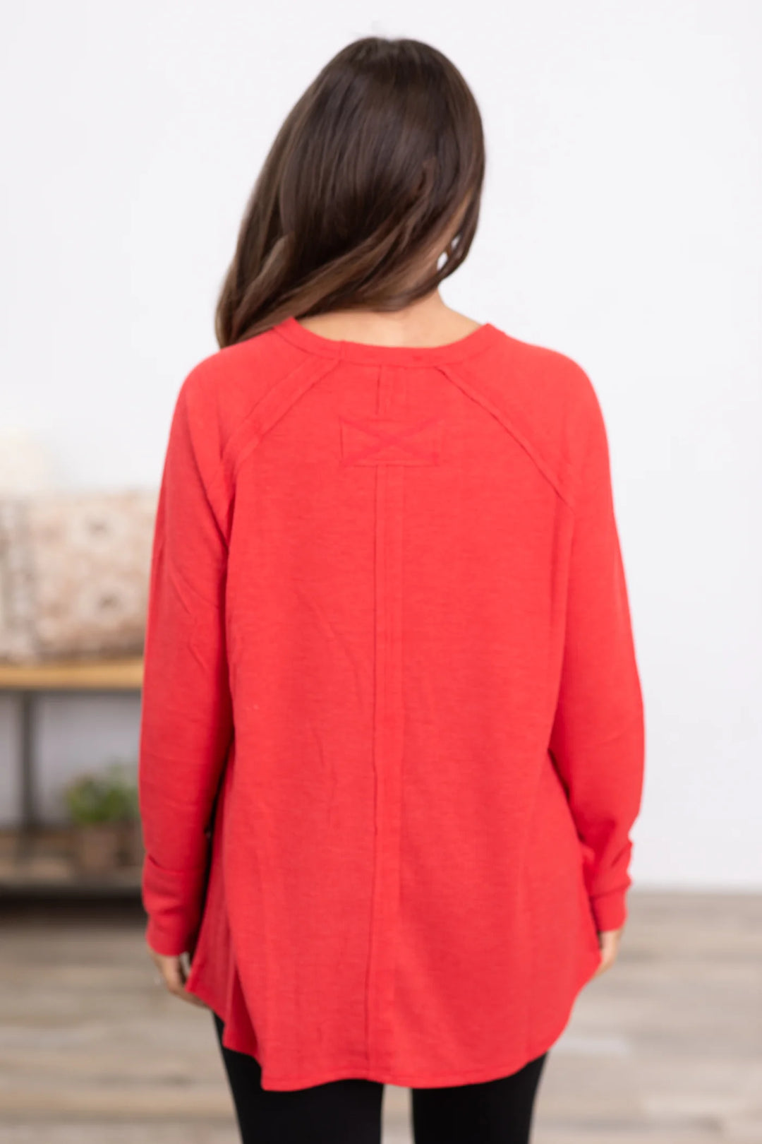 Zen Relaxed Waffle Top (Ruby)