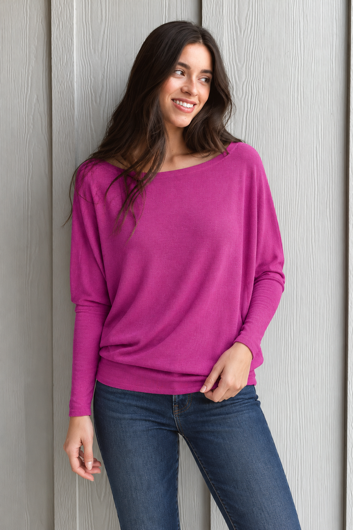 Jolie All Day Slouch Top (Orchid)