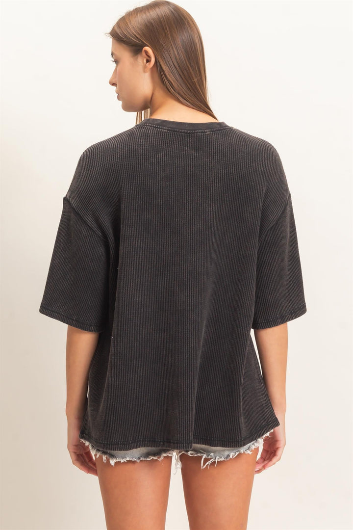HYFVE Cotton Waffle Tee (Black)