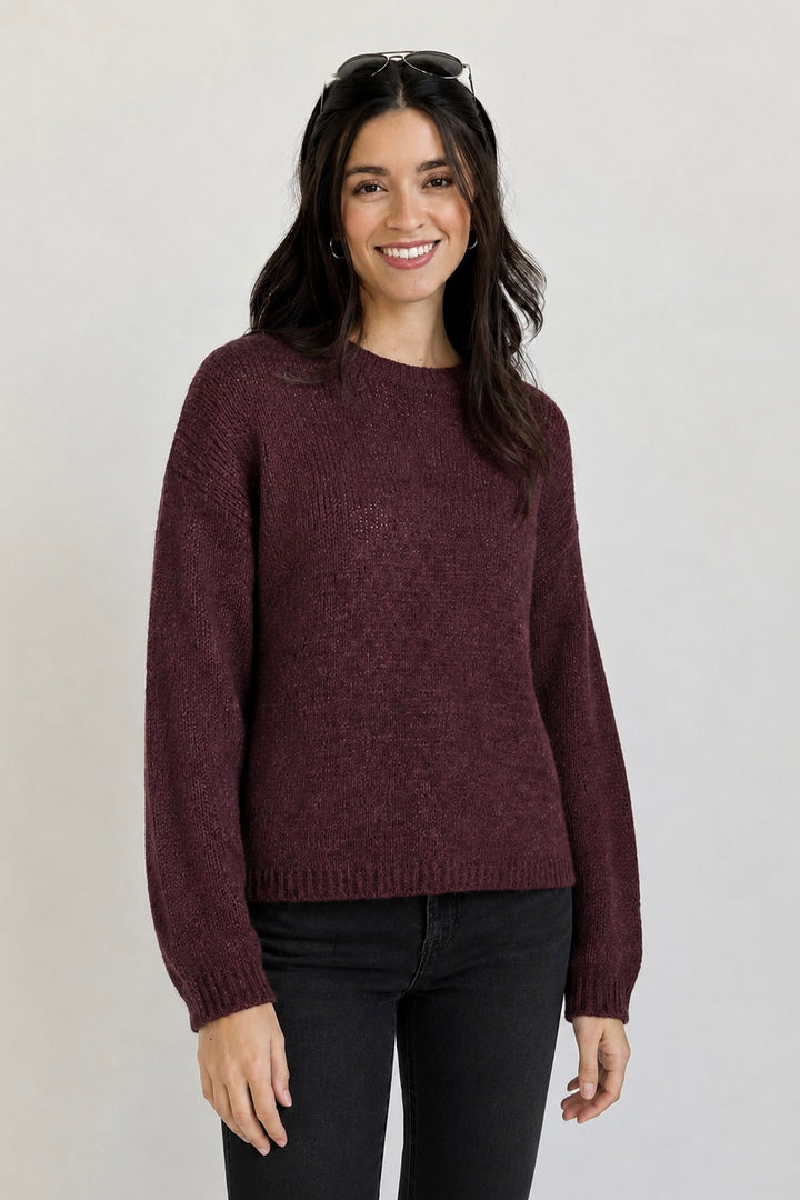 Zen Lightweight Sylvia Sweater (Mahogany)