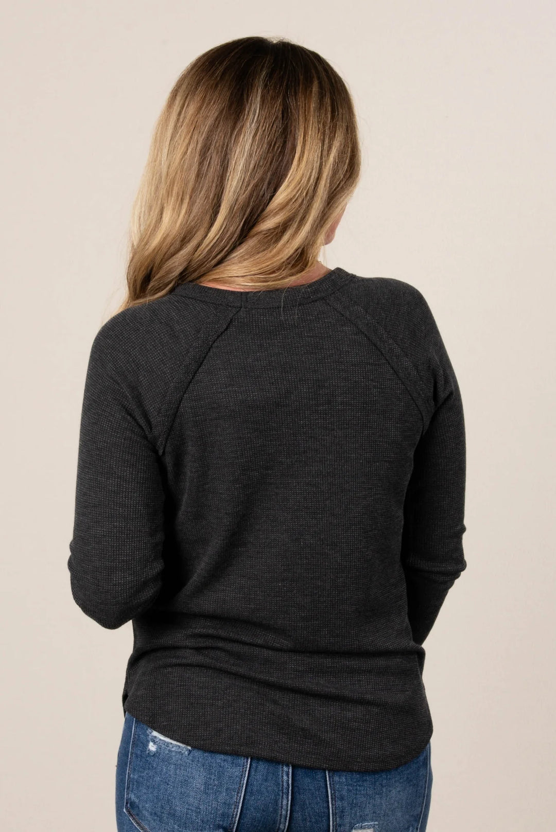 Zen Baby Waffle Shirt (Charcoal)