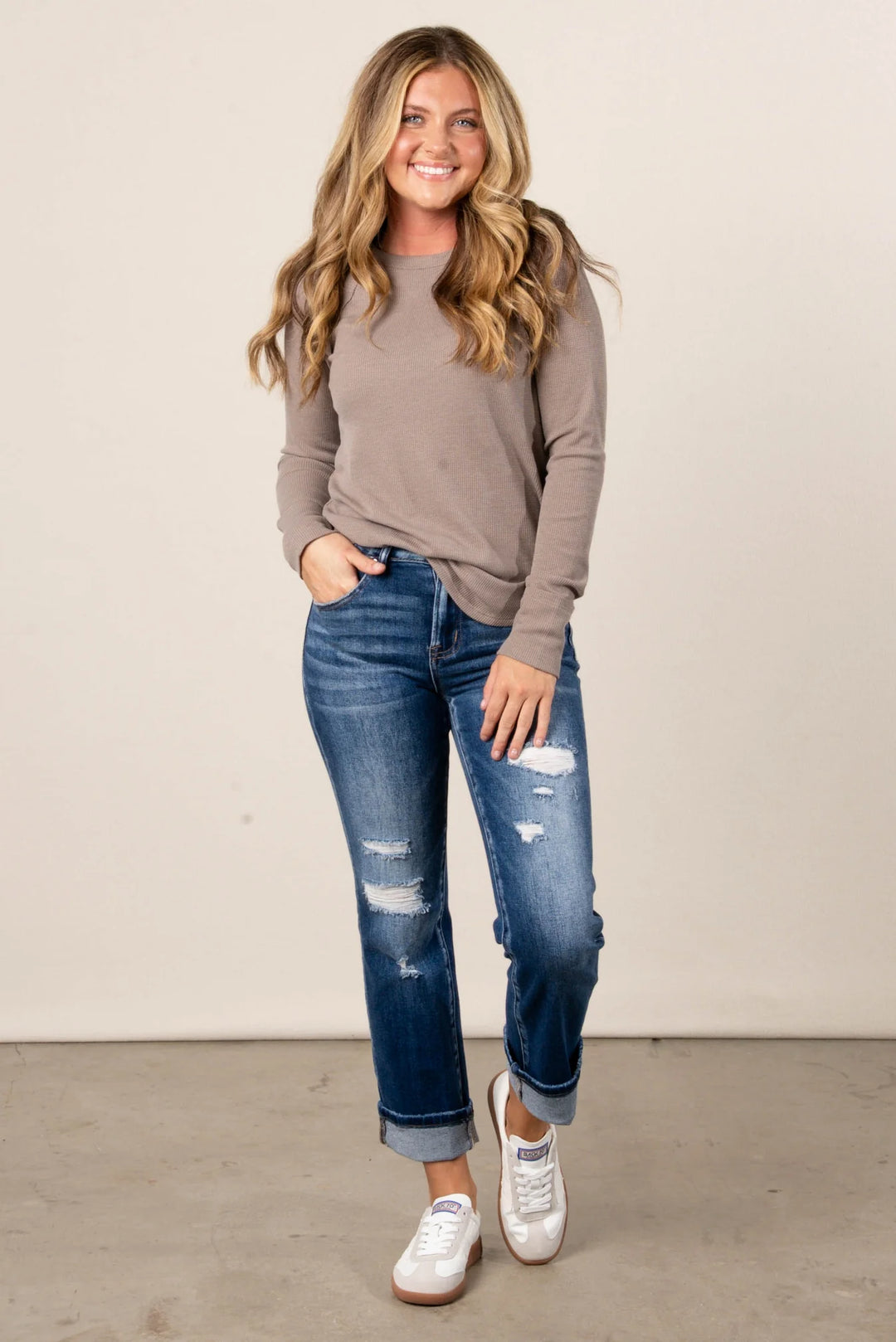 Zen Baby Waffle Shirt (Mocha)