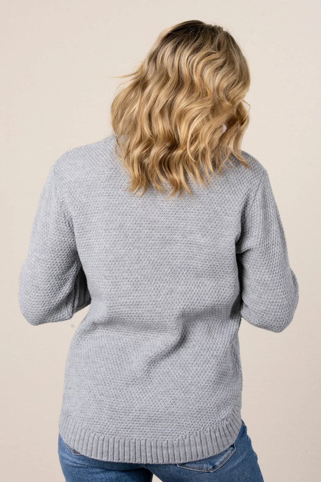 Zen Waffle Sweater (Heather Grey)