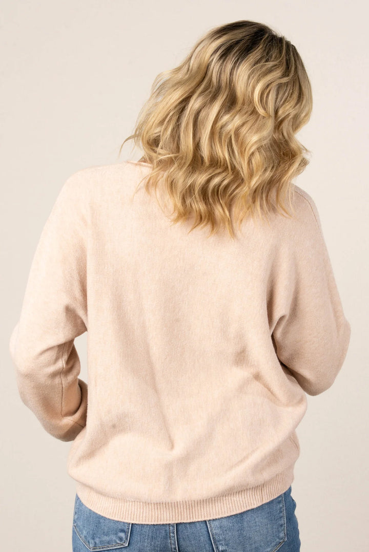 Zen Soft Knit Sweater (Sand Beige)