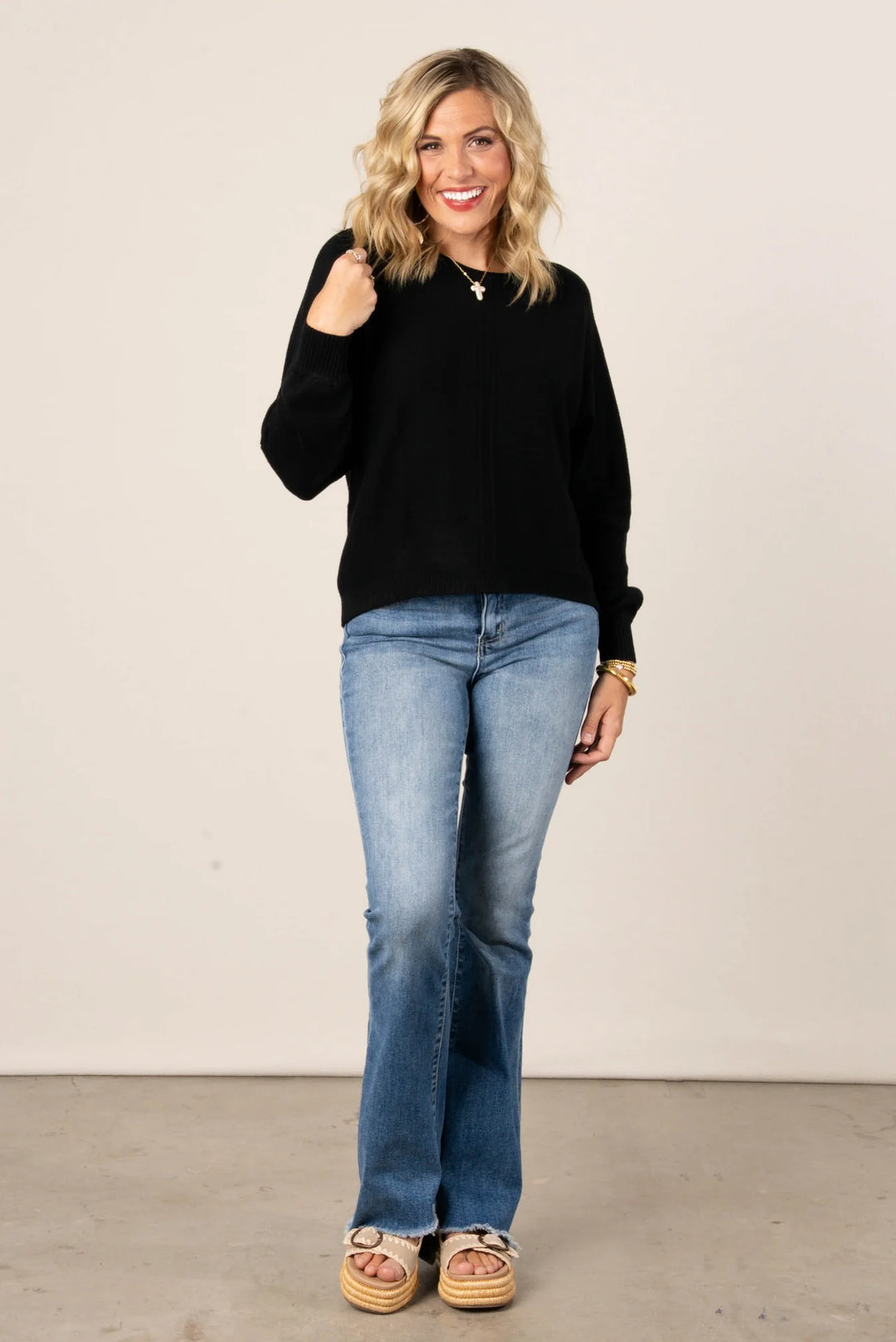 Zen Soft Knit Sweater (Black)