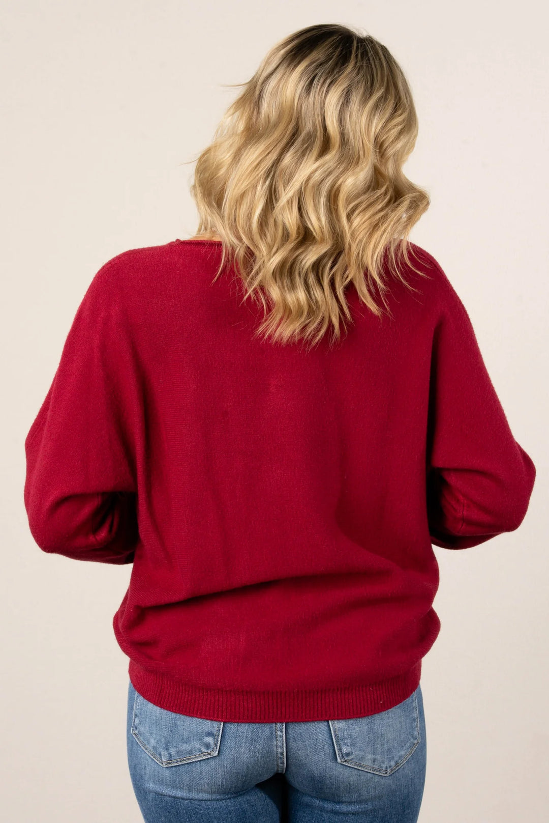 Zen Soft Knit Sweater (Cabernet)