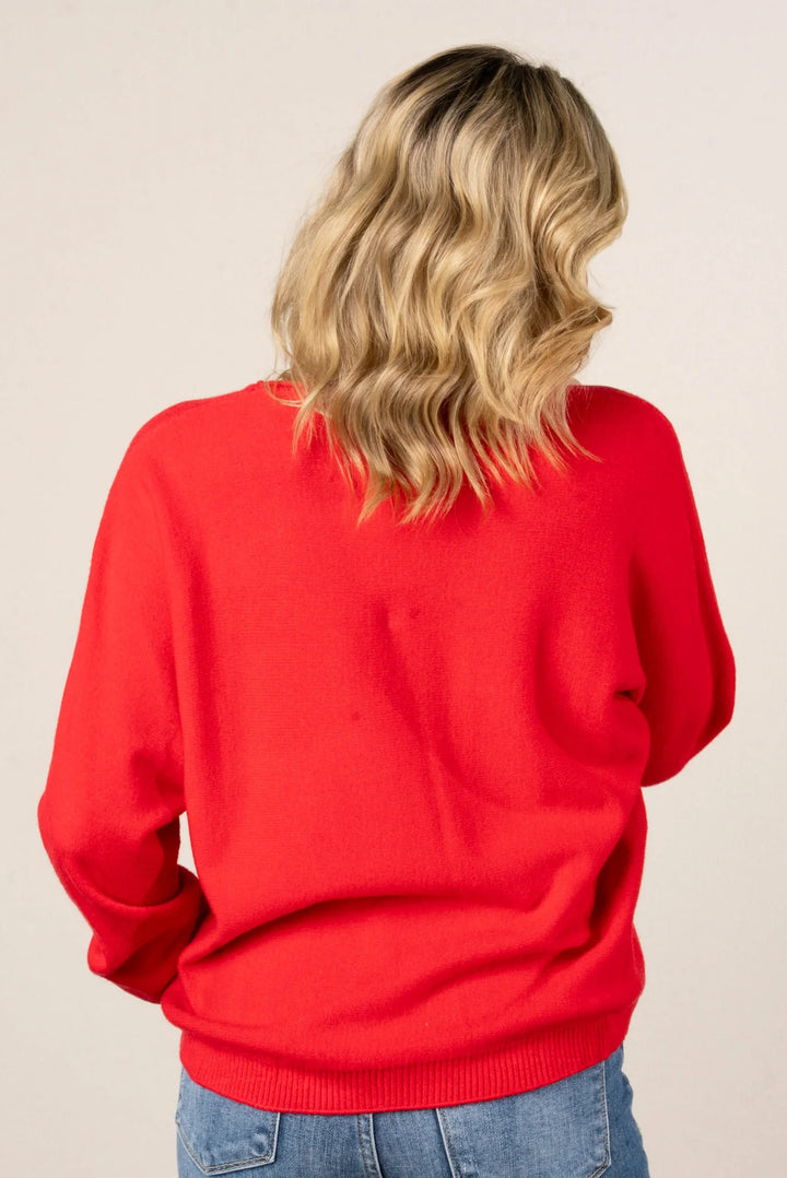 Zen Soft Knit Sweater (Red)