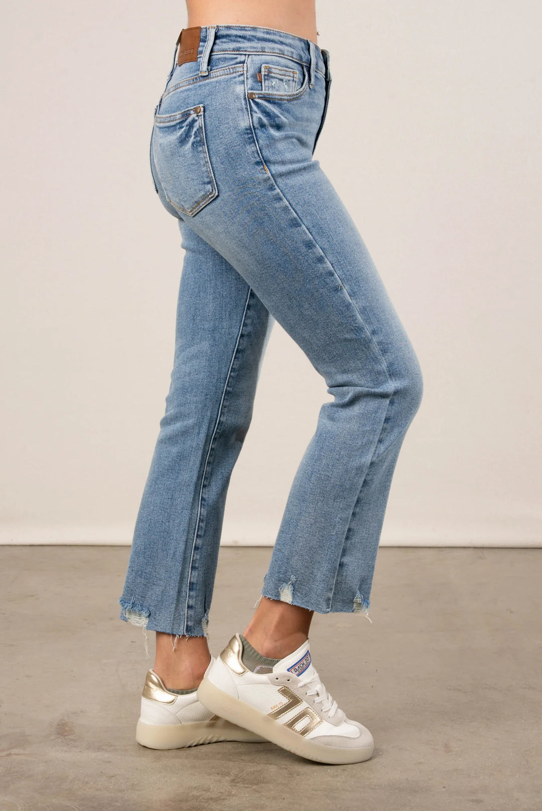 Judy Blue Mid Rise Kick Flare Ankle Jean