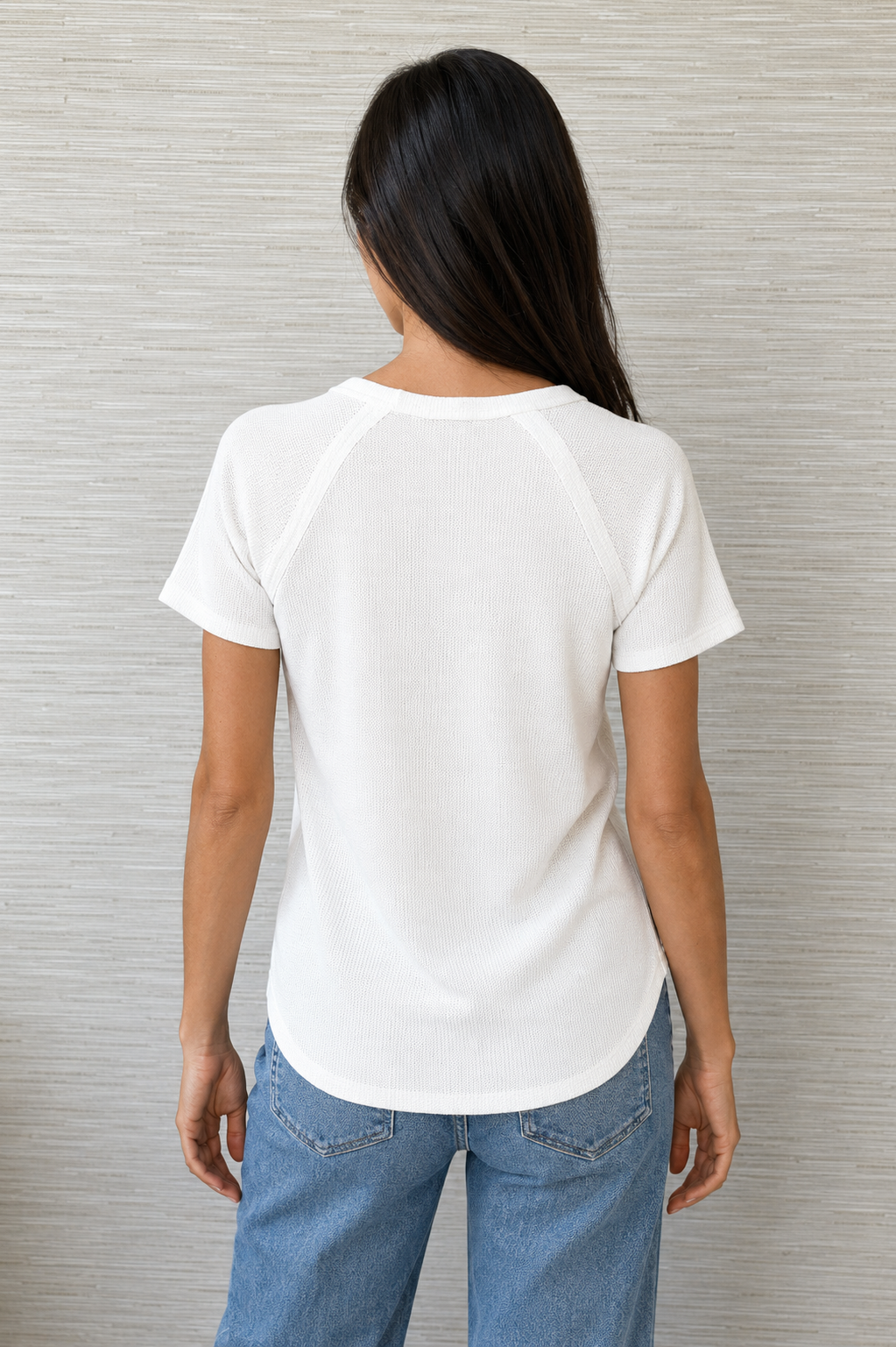Zen Everyday Waffle Tee (White)
