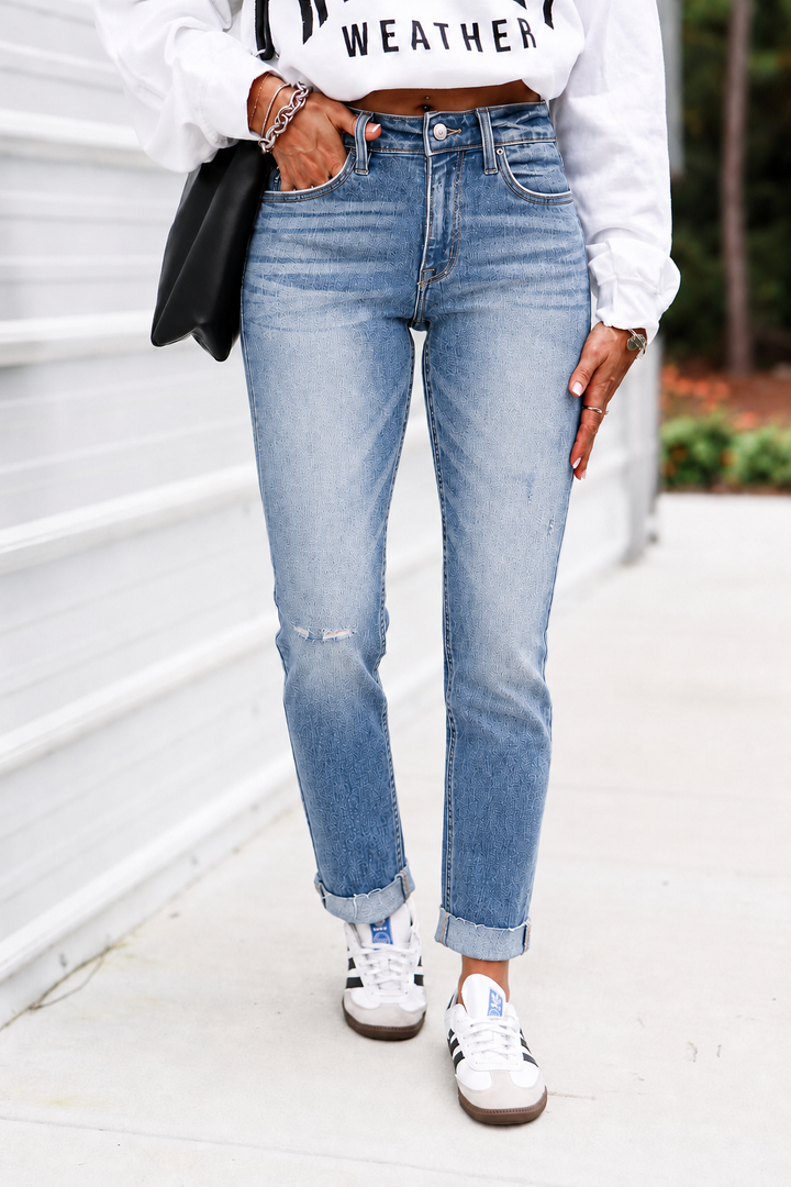 Kancan Celine Slim Straight Leg Jean