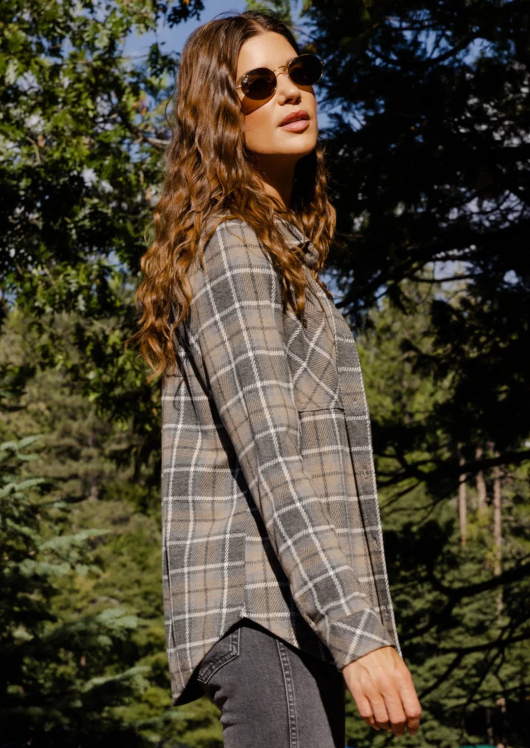 Thread & Supply Lewis Shirt (Grey Plaid)