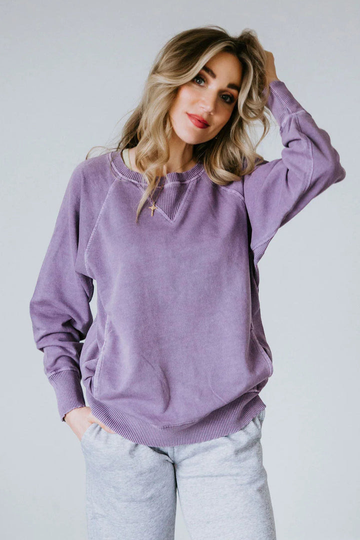 Zen French Terry Sweatshirt (Lilac)