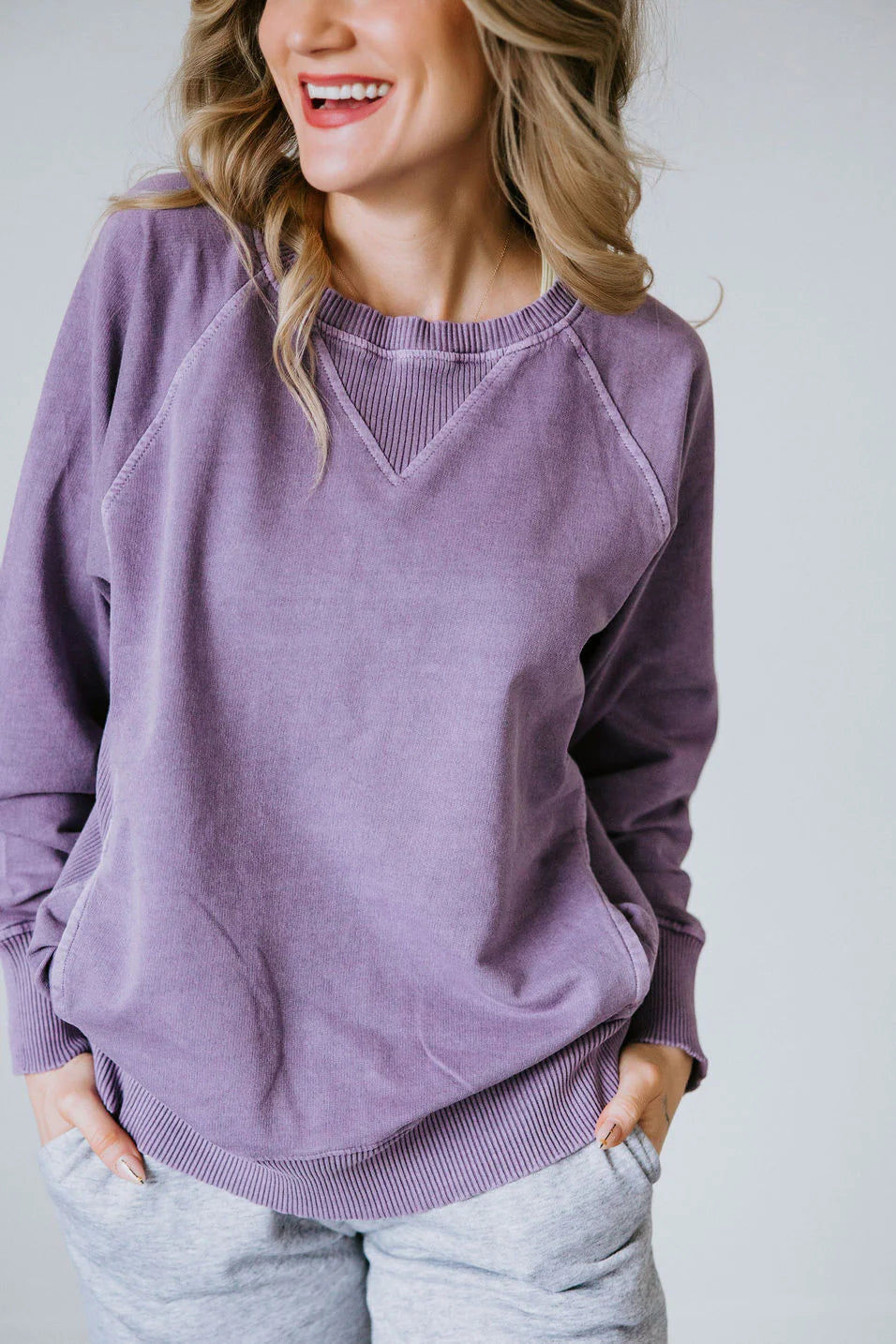 Zen French Terry Sweatshirt (Lilac)