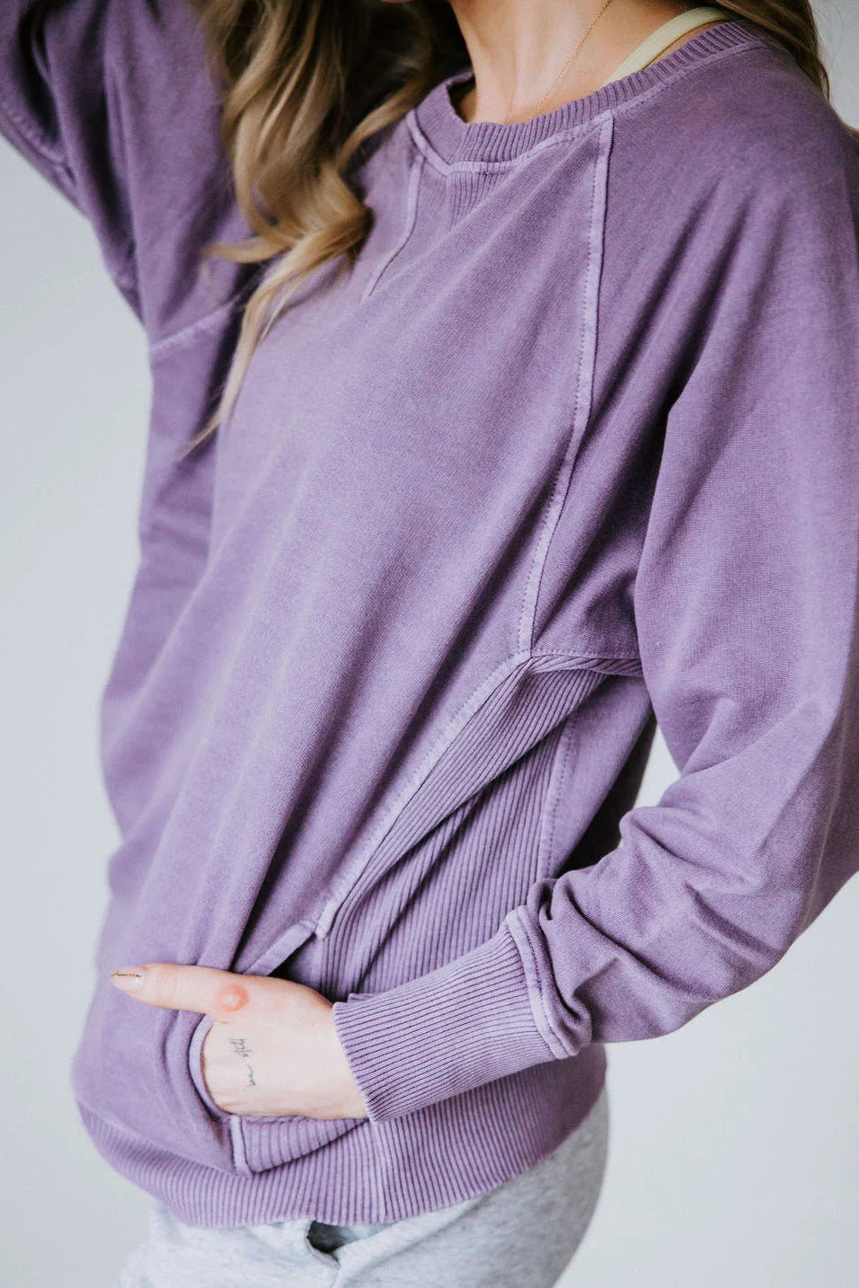 Zen French Terry Sweatshirt (Lilac)