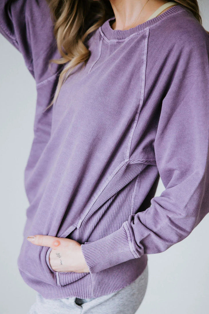 Zen French Terry Sweatshirt (Lilac)