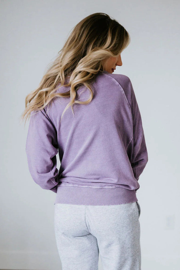 Zen French Terry Sweatshirt (Lilac)