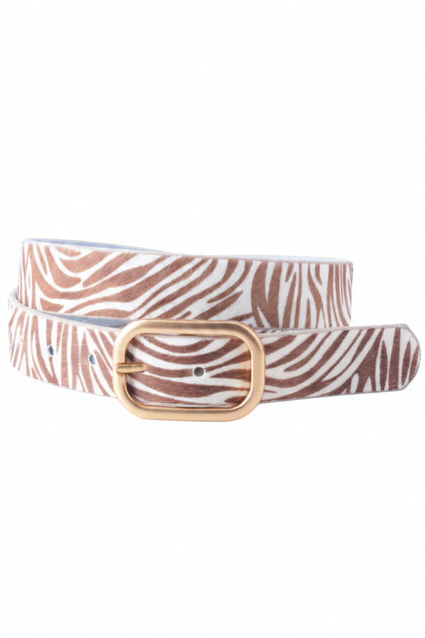 Most Wanted Animal Print Belt (Zebra)