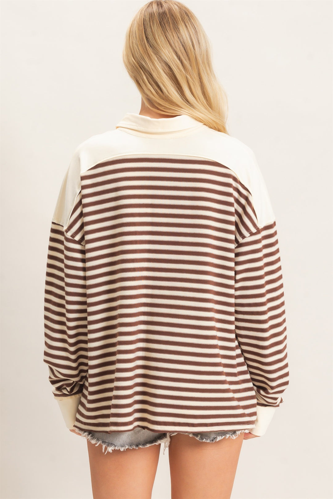 HYFVE Henley Sweatshirt (Chestnut)