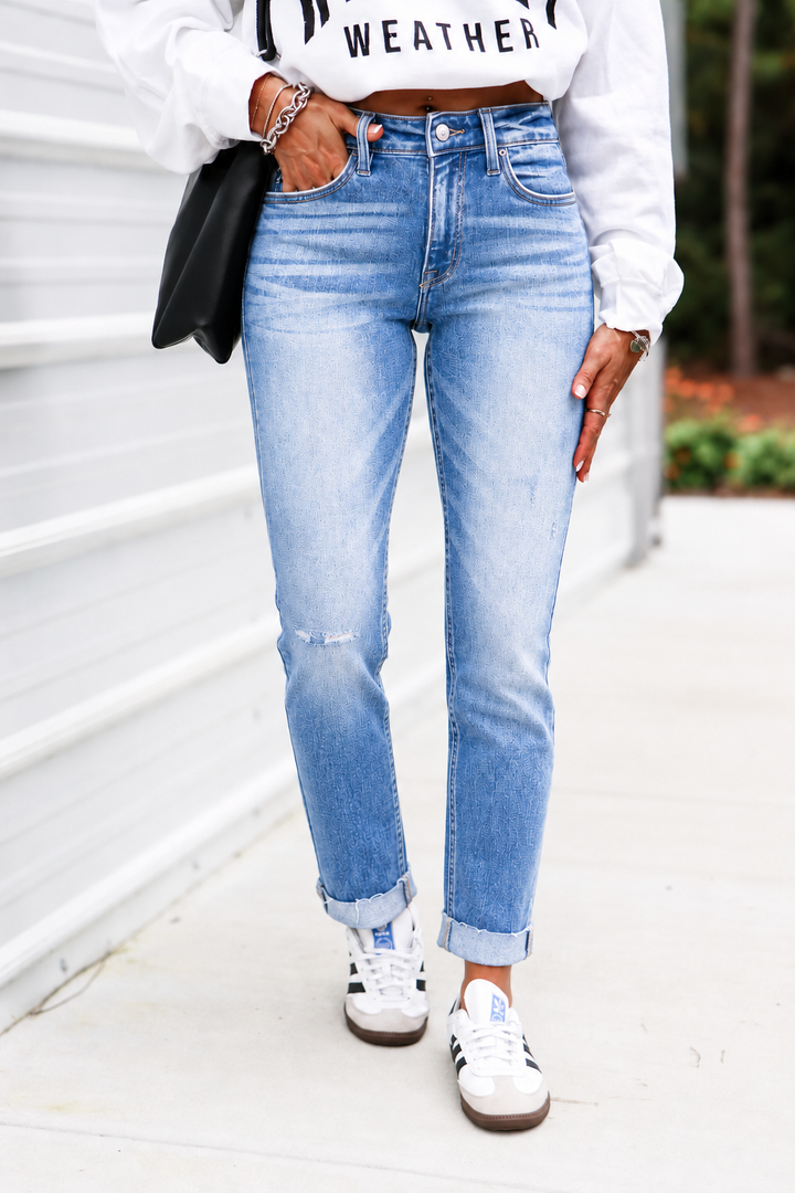 Kancan Celine Slim Straight Leg Jean
