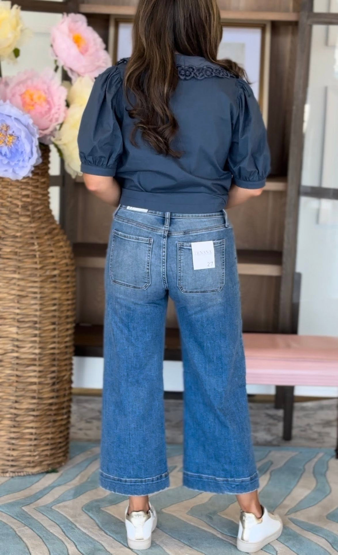 Zen Mid Rise Patch Pocket Jean
