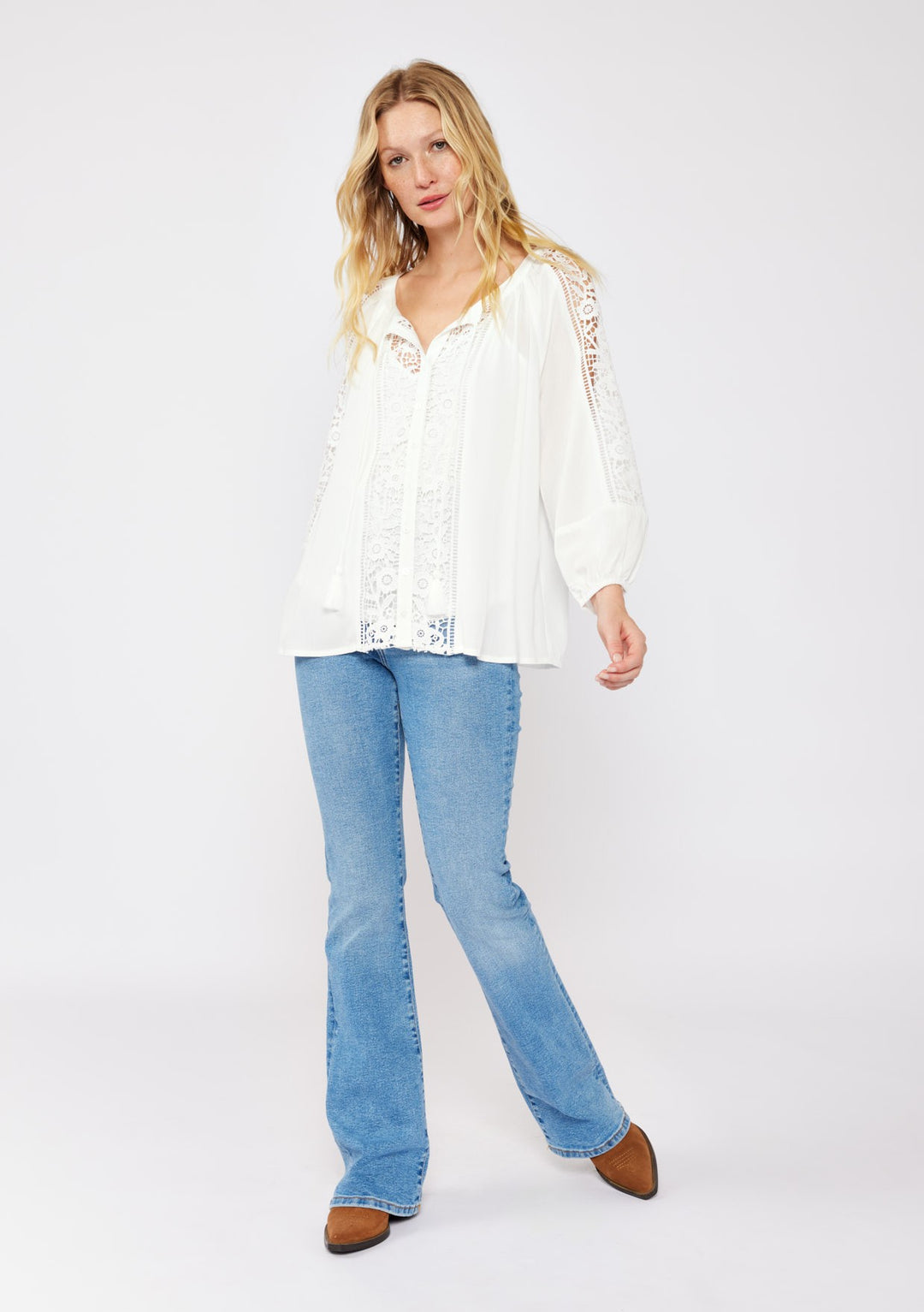 Lovestitch Asher Lace Blouse (Cream)