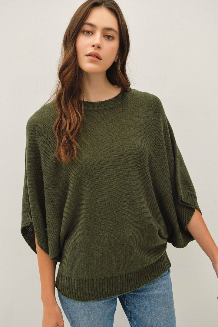 Be Cool Isla Sweater Tee (Winter Forest)