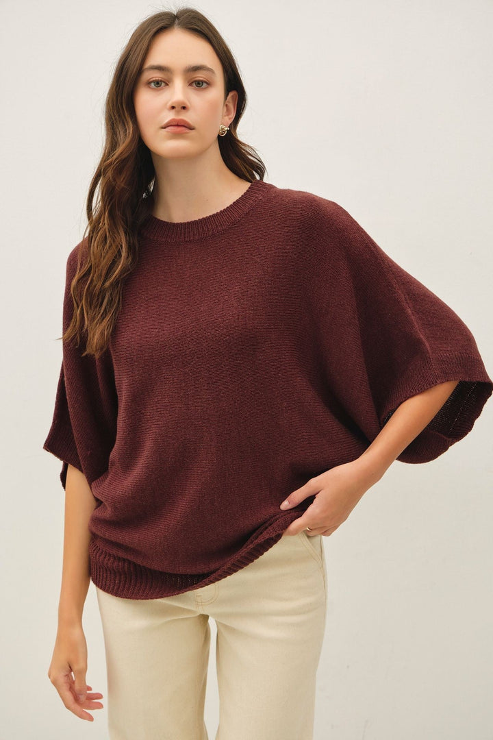 Be Cool Isla Sweater Tee (Chocolate)