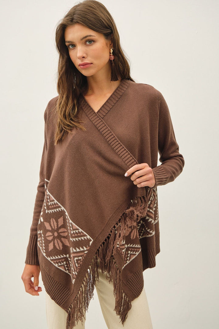 Be Cool Aztec Cardigan (Brown)