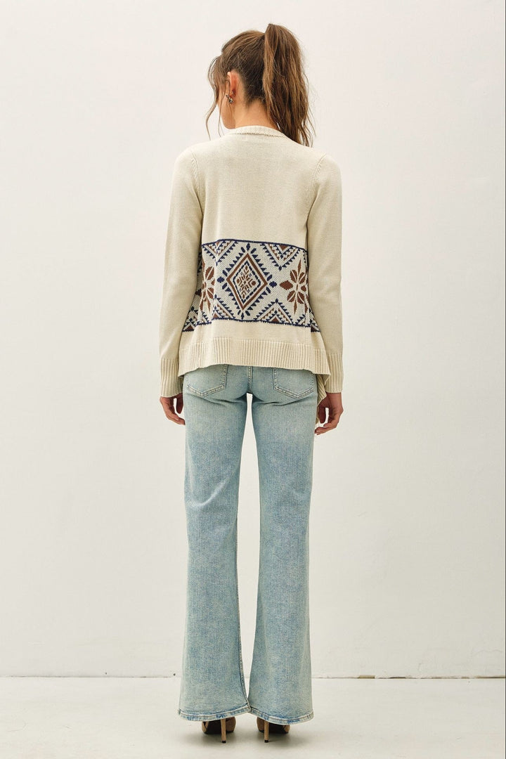 Be Cool Aztec Cardigan (Natural)