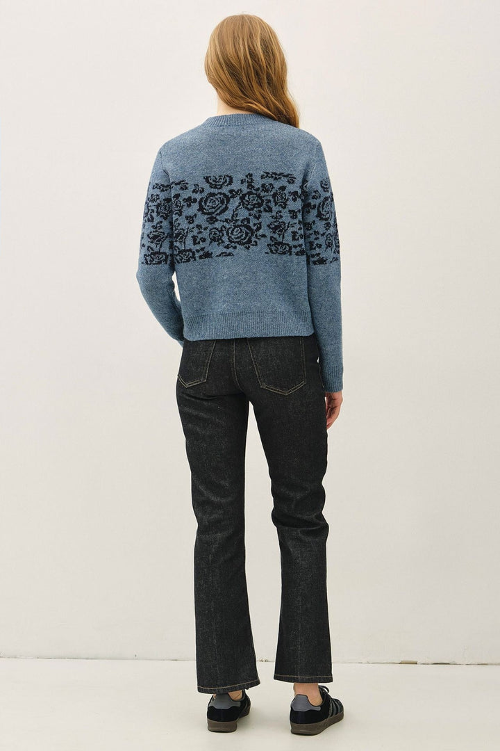 Be Cool Solene Knit Sweater (Denim)