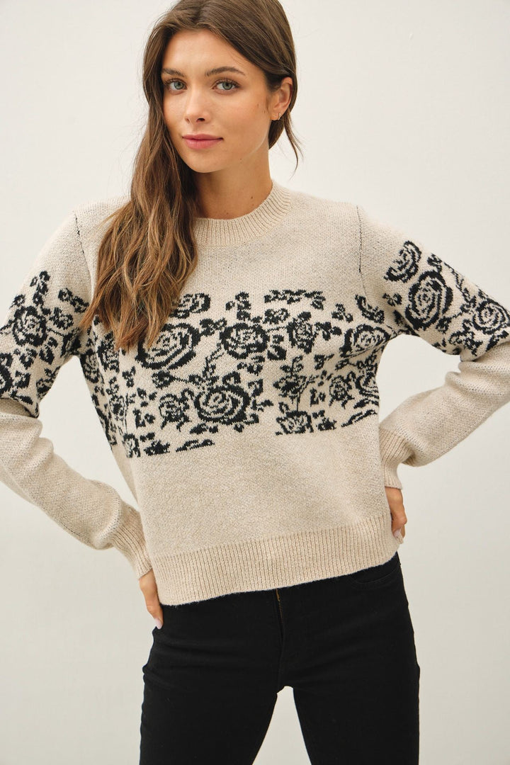 Be Cool Solene Knit Sweater (Oatmeal)