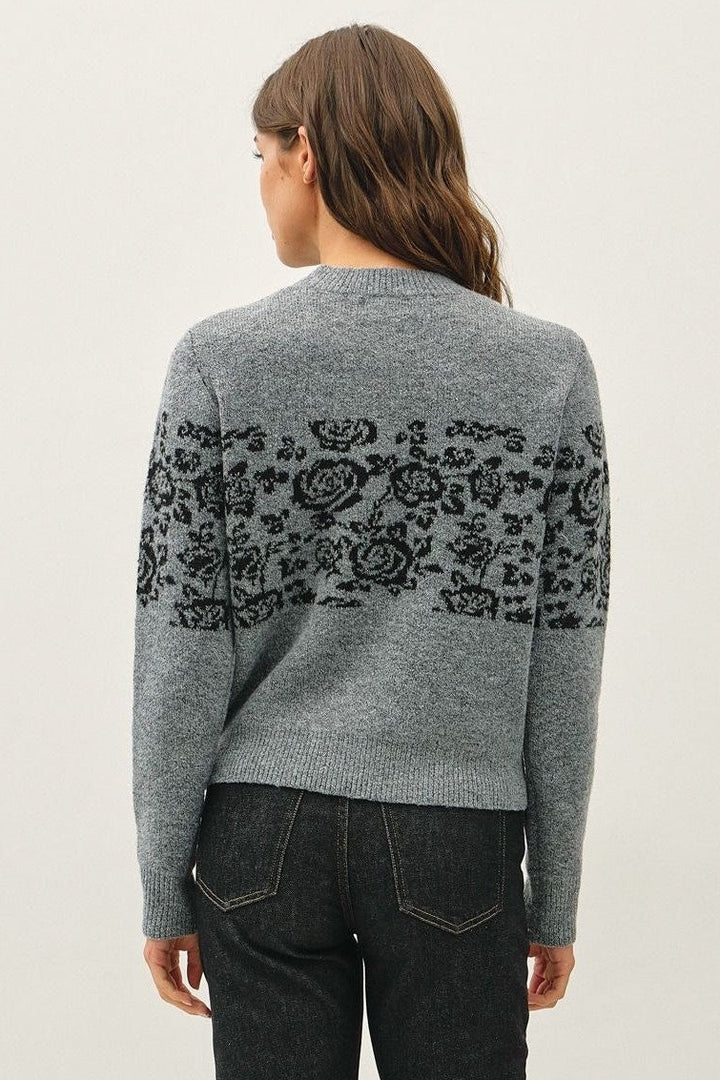 Be Cool Solene Knit Sweater (Charcoal)