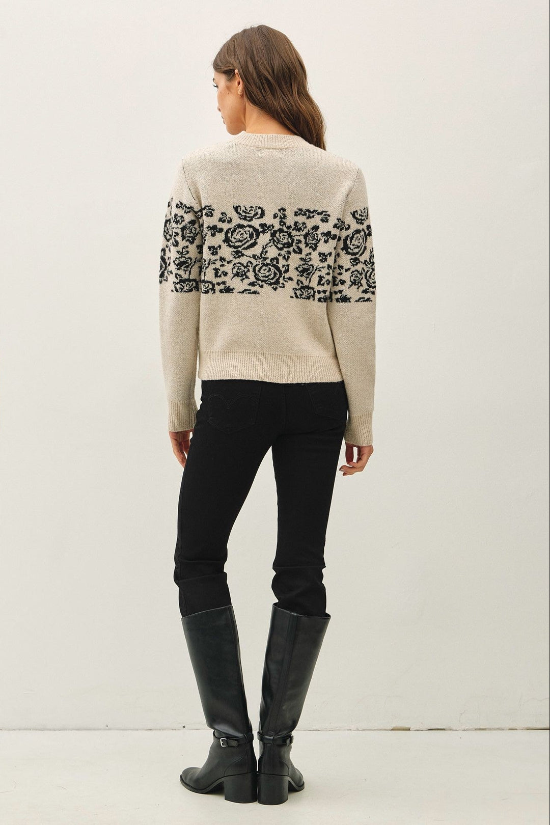 Be Cool Solene Knit Sweater (Oatmeal)