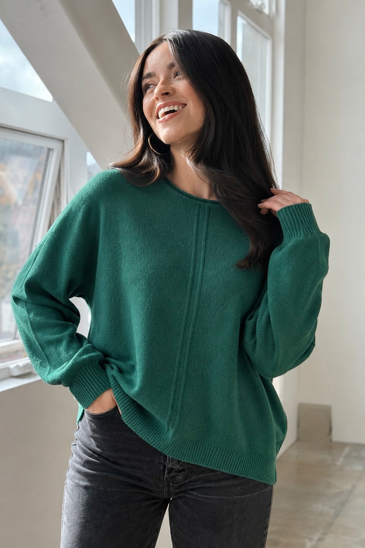 Zen Soft Knit Sweater (Hunter Green)