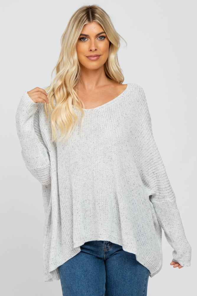 My Cozy Speckled Sweater (Ivory)