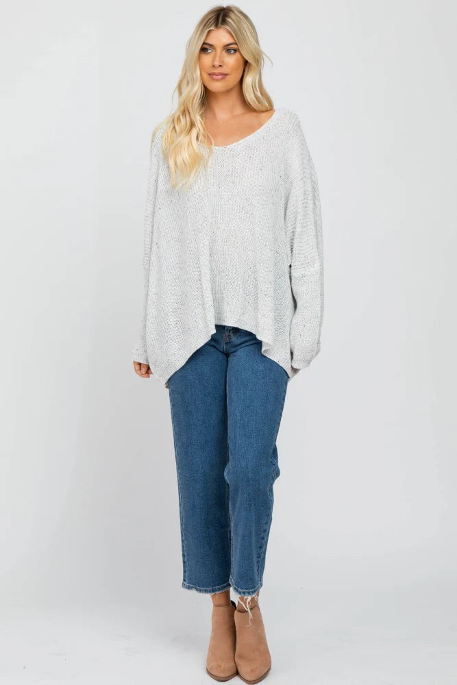 My Cozy Speckled Sweater (Ivory)