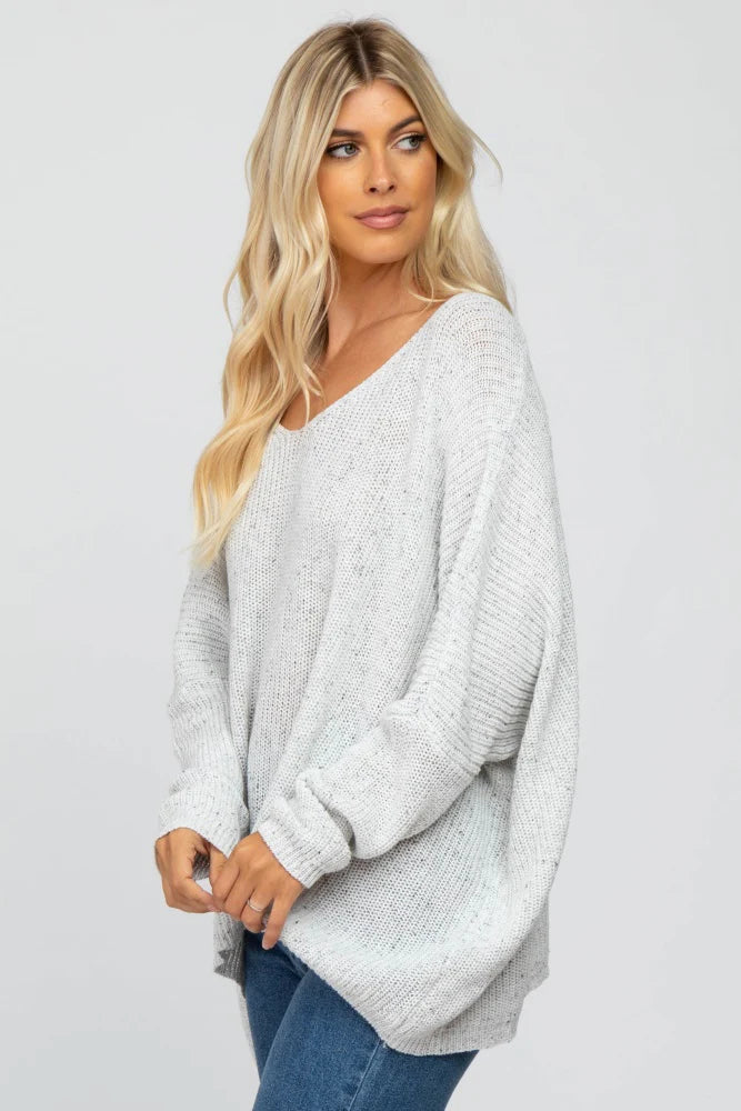 My Cozy Speckled Sweater (Ivory)